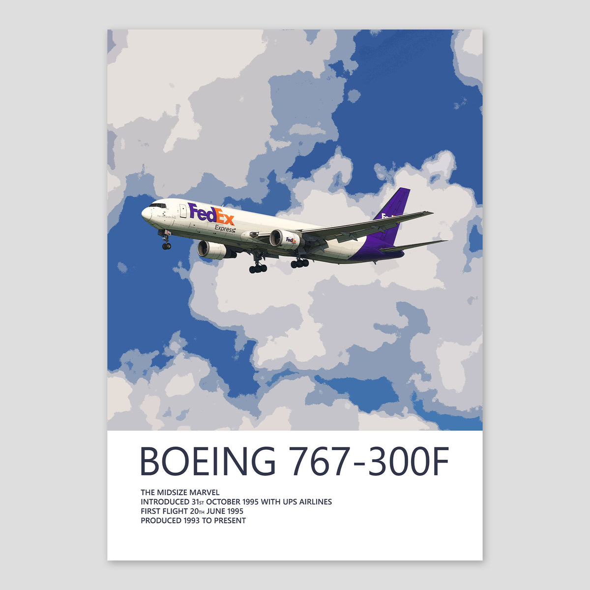 FedEx Boeing 767-300F Poster