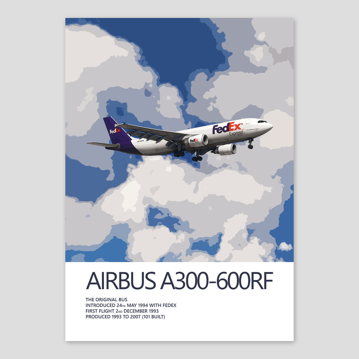 FedEx Airbus A300-600RF Poster
