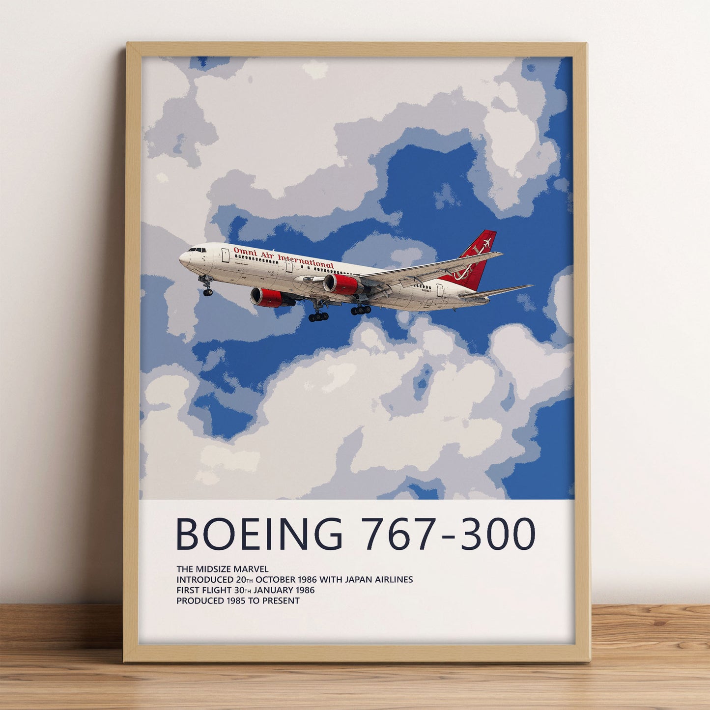 Omni Air International Boeing 767 Poster