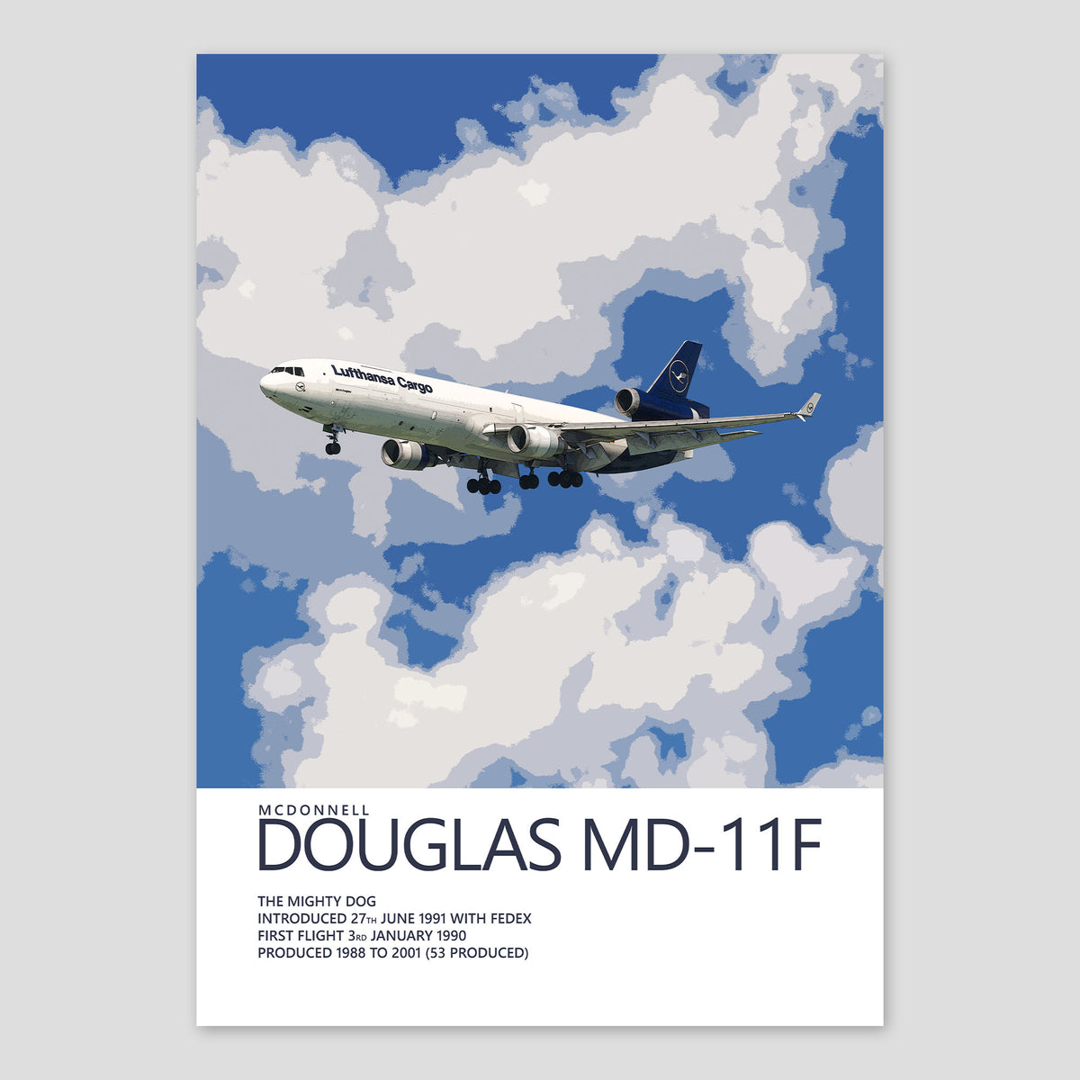 Lufthansa Cargo McDonnell Douglas MD-11 Poster