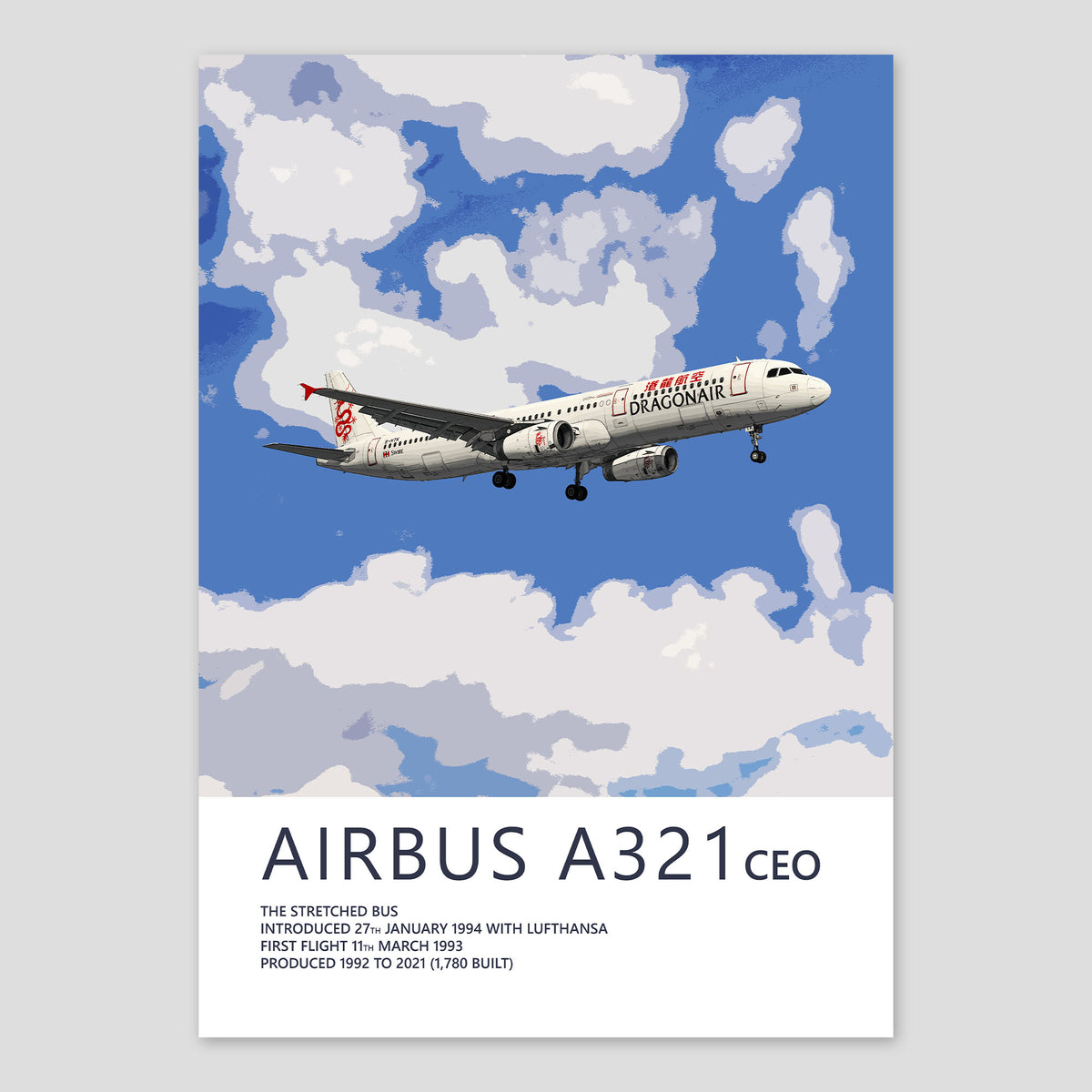 Dragonair Airbus A321 Poster
