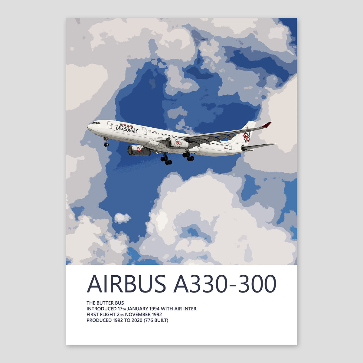 Dragonair Airbus A330-300 Poster