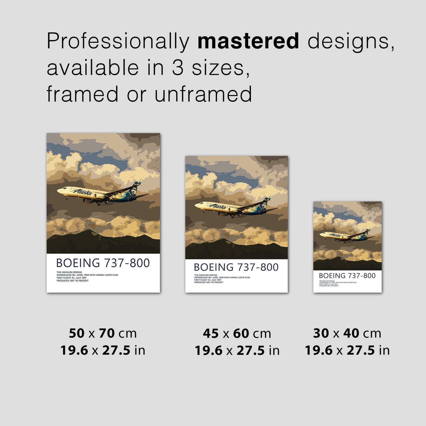 Alaska Airlines Boeing 737 Poster