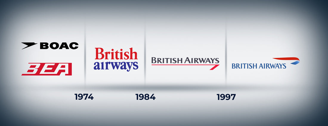 A history of the British Airways livery design