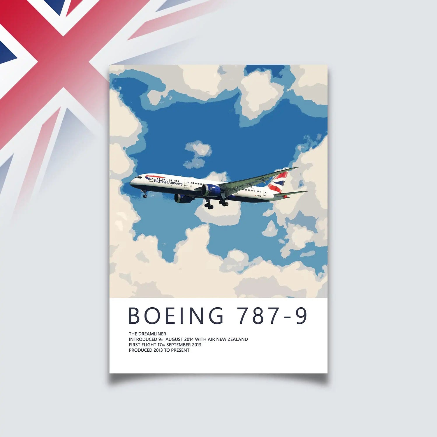 Artwork collection of British airlines