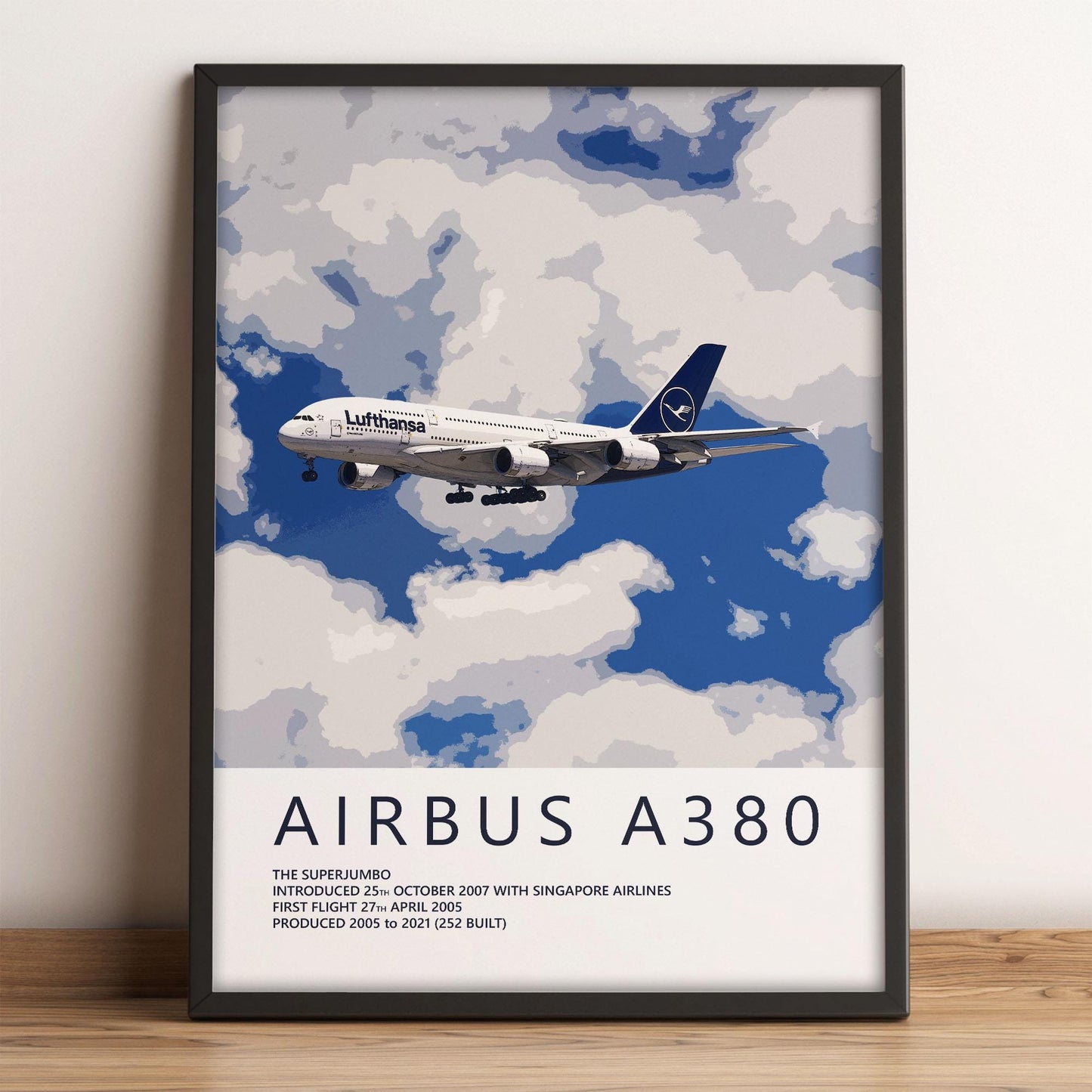 Lufthansa Airbus A380 Poster