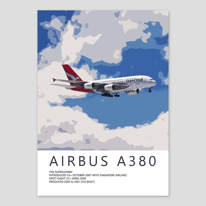 Qantas Airbus A380 Poster