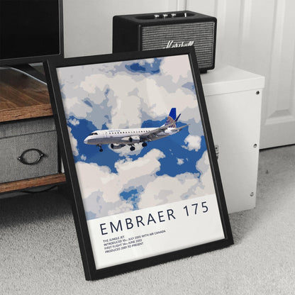 SkyWest Airlines Embraer 175 Poster - United Express