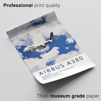 Lufthansa Airbus A380 Poster