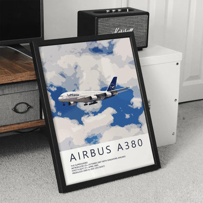 Lufthansa Airbus A380 Poster