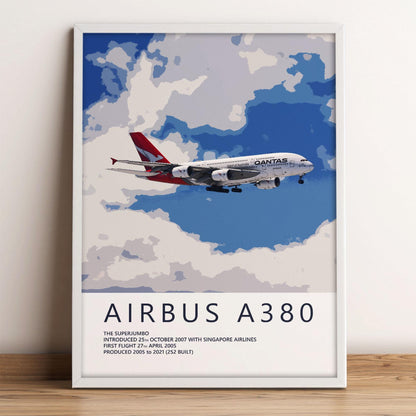 Qantas Airbus A380 Poster
