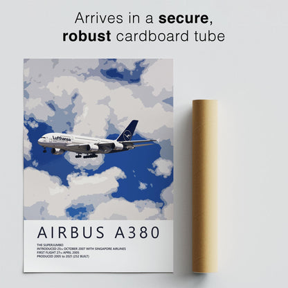 Lufthansa Airbus A380 Poster