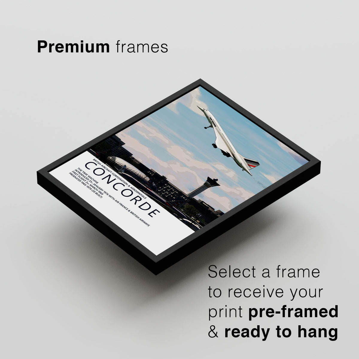 Air France Concorde Poster – Paris Charles de Gaulle Airport