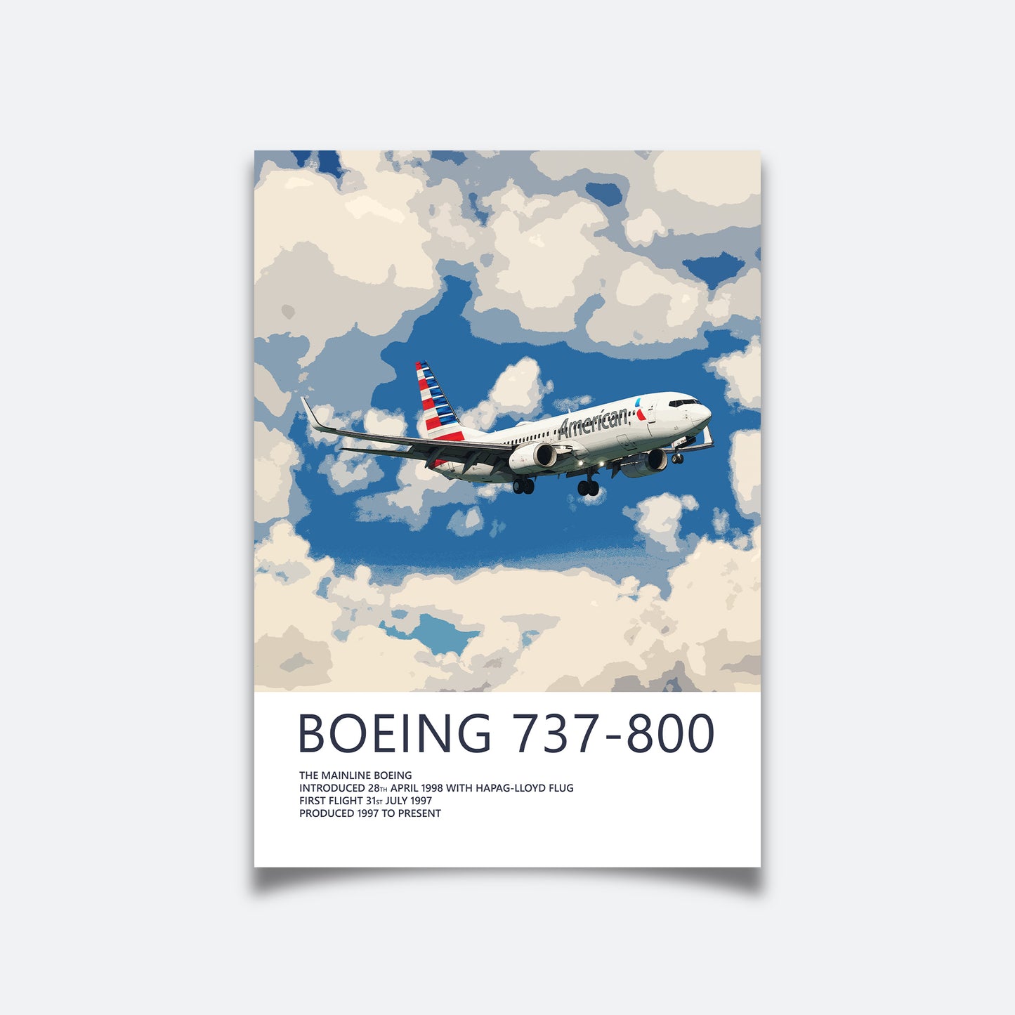 American Airlines Boeing 737 Poster