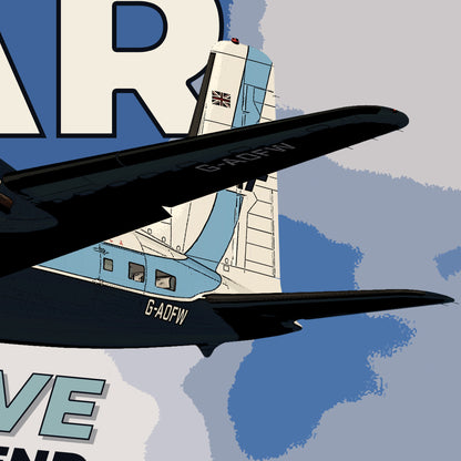 British Air Ferries ATL-98 Carvair Poster