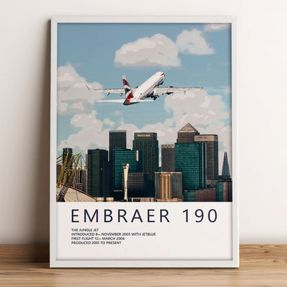 British Airways Embraer 190 & London City Skyline