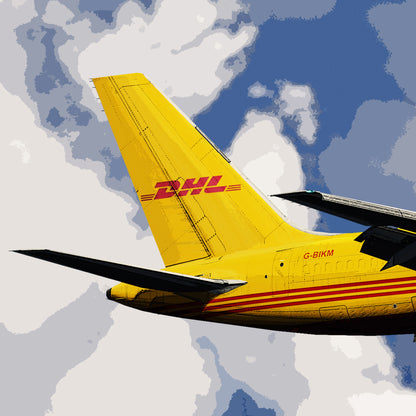 DHL Boeing 757 Poster (Opb. DHL Air UK)