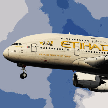 Etihad Airbus A380 Poster