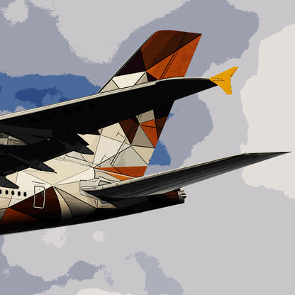 Etihad Airbus A380 Poster