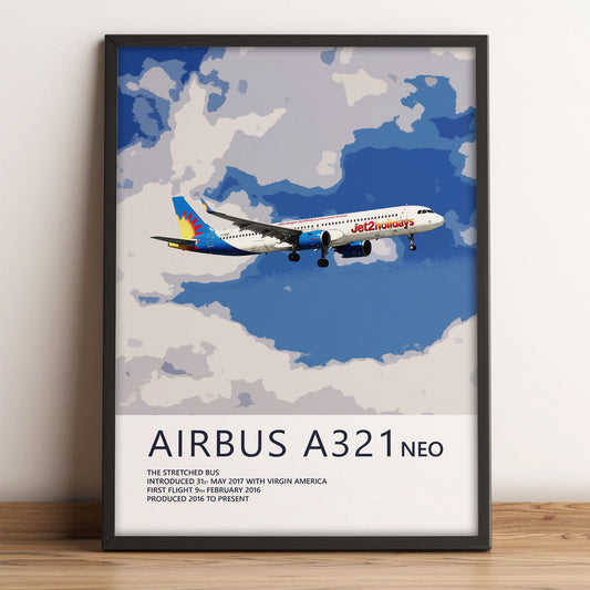 Jet2Holidays Airbus A321 NEO Poster