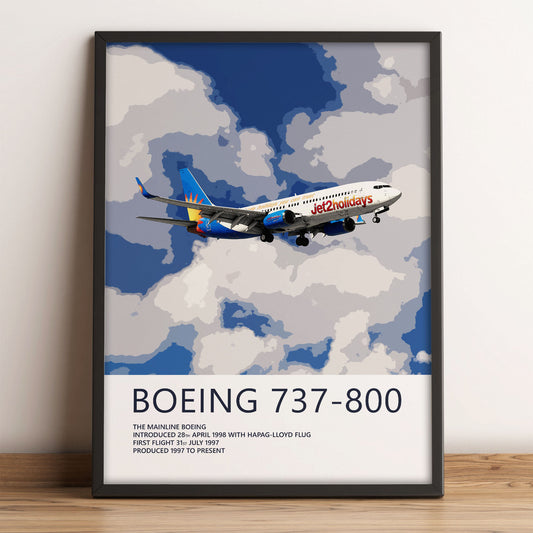 Jet2Holidays Boeing 737-800 Poster