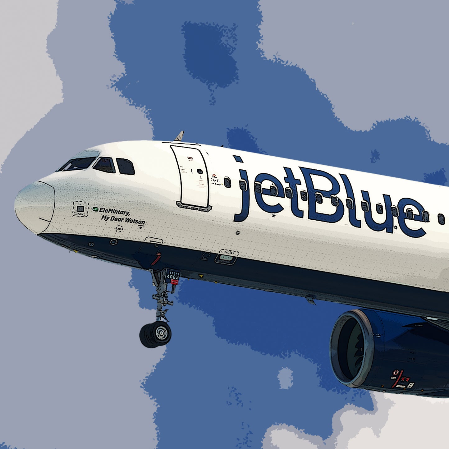 JetBlue Airbus A321 NEO Poster