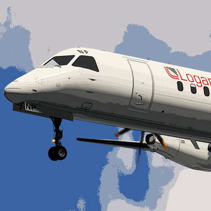 Loganair Saab 2000 Poster