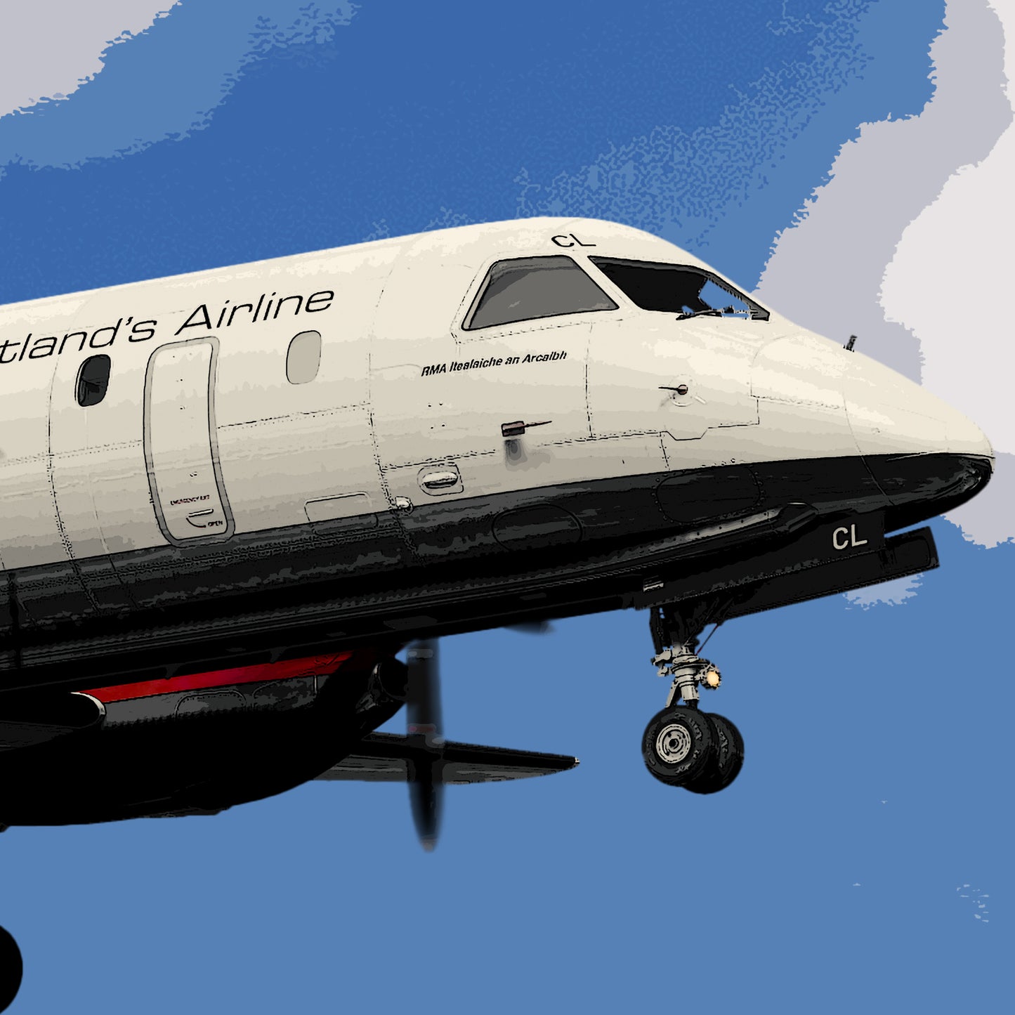 Loganair Saab 340 Poster