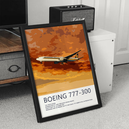 Singapore Airlines Boeing 777-300 Poster