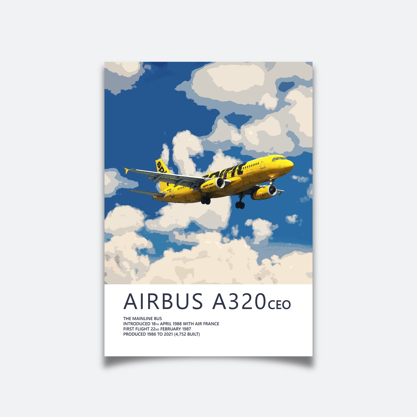 Spirit Airlines Airbus A320 Poster