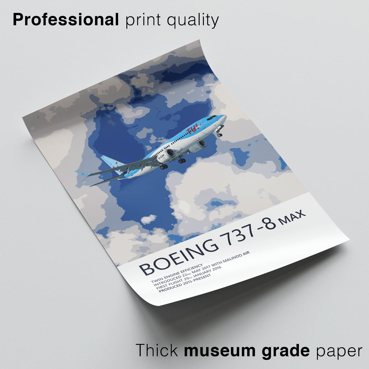 TUI Boeing 737 MAX Poster