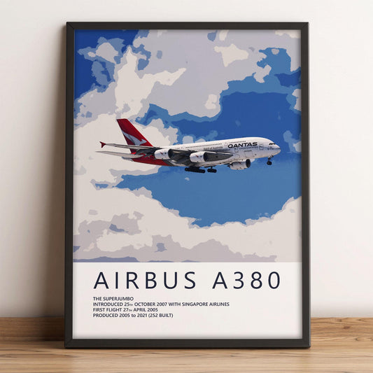 Qantas Airbus A380 Poster