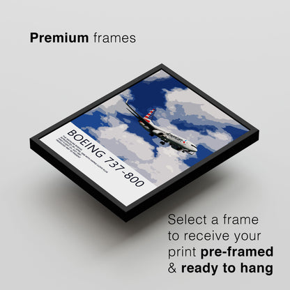 American Airlines Boeing 737-800 Poster