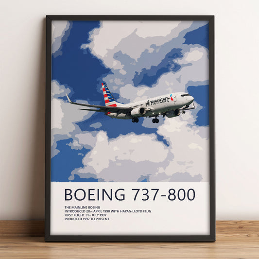 American Airlines Boeing 737-800 Poster