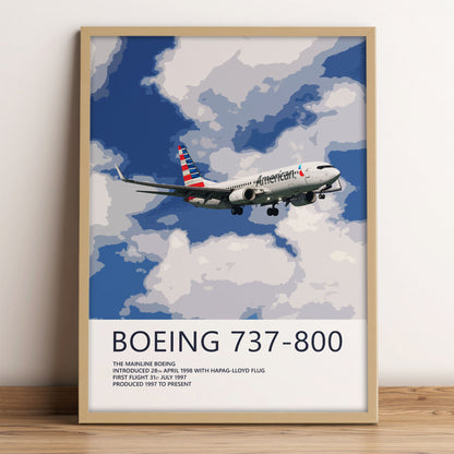 American Airlines Boeing 737-800 Poster