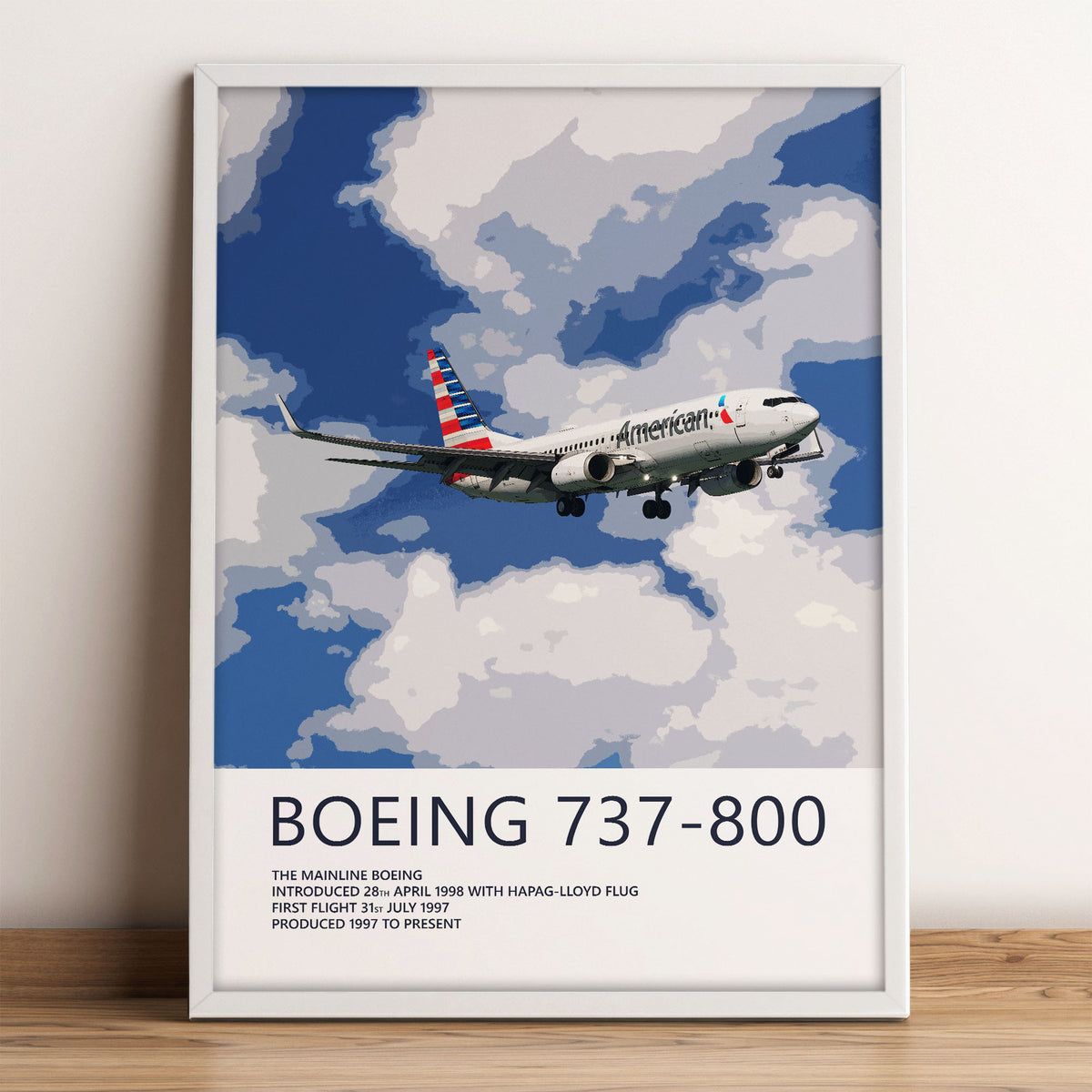 American Airlines Boeing 737-800 Poster