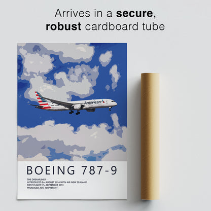 American Airlines Boeing 787-9 Poster