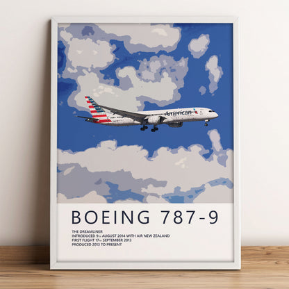 American Airlines Boeing 787-9 Poster