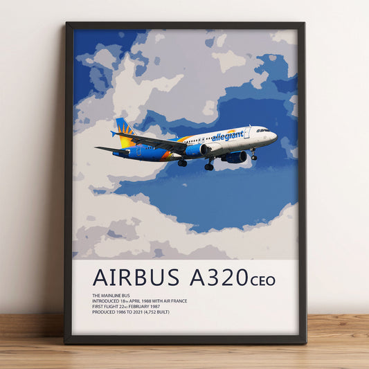 Allegiant Air Airbus A320 Poster