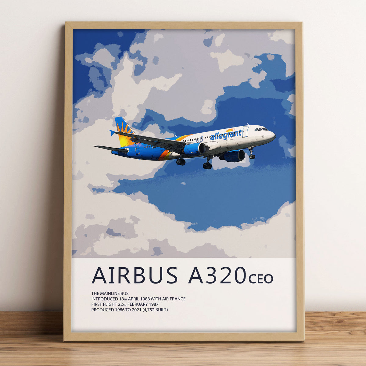 Allegiant Air Airbus A320 Poster