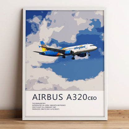 Allegiant Air Airbus A320 Poster