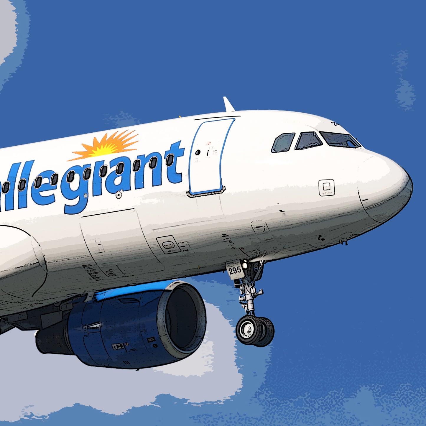 Allegiant Airbus A320 CEO Poster