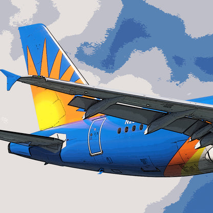 Allegiant Airbus A320 CEO Poster