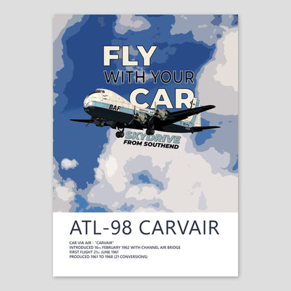 British Air Ferries ATL-98 Carvair Poster