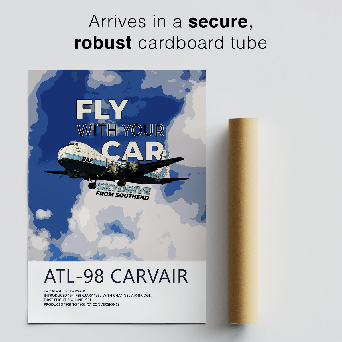 British Air Ferries ATL-98 Carvair Poster