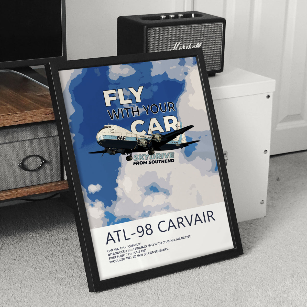 British Air Ferries ATL-98 Carvair Poster