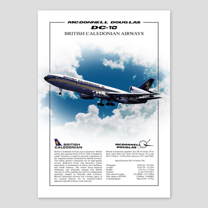 British Caledonian McDonnell Douglas DC-10 Poster