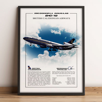British Caledonian McDonnell Douglas DC-10 Poster