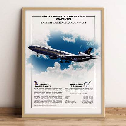 British Caledonian McDonnell Douglas DC-10 Poster