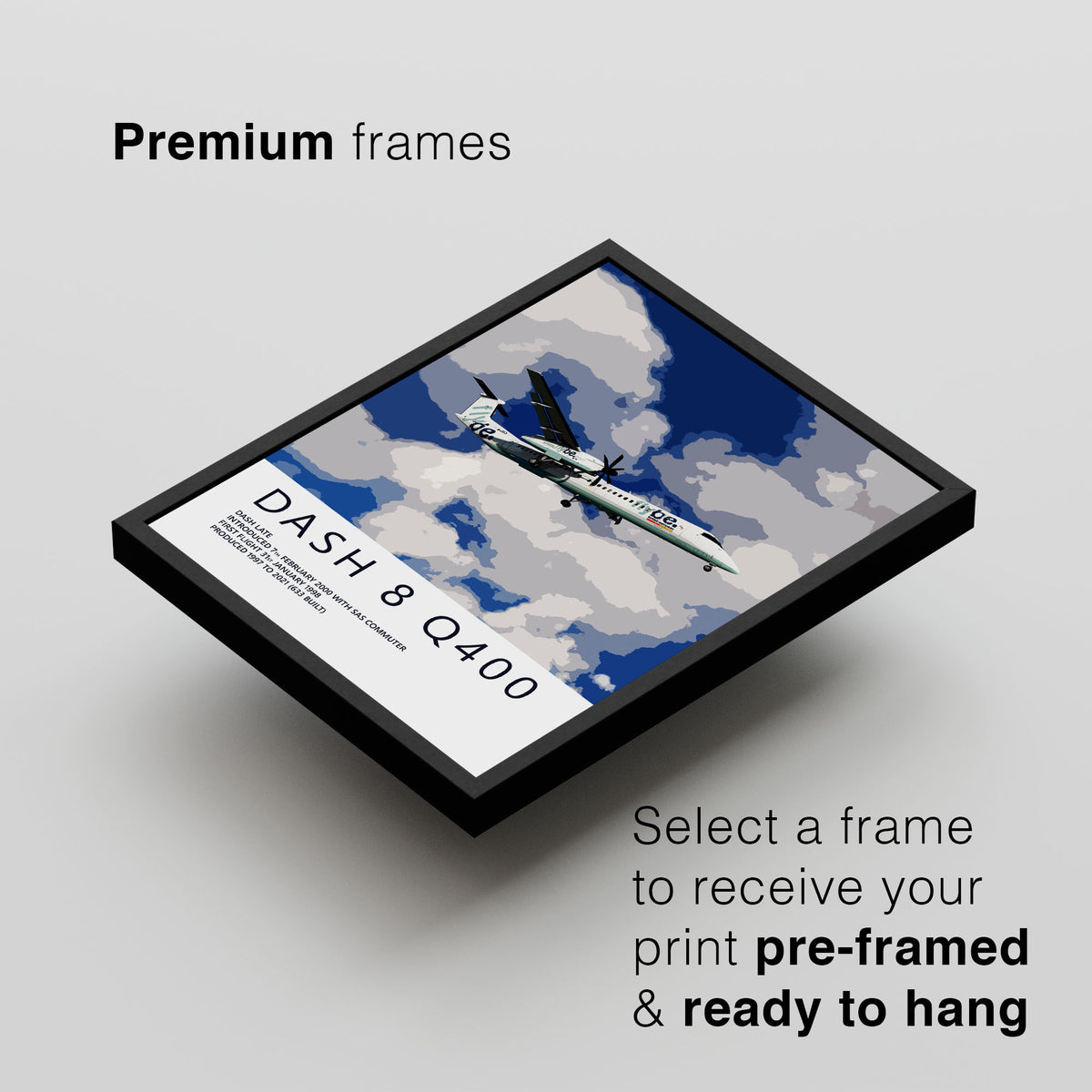 Flybe Bombardier Dash 8 Q400 Poster